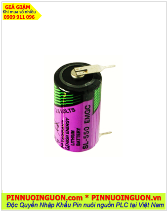 Tadiran SL-550; Pin nuôi nguồn PLC Tadiran SL-550 lithium 3.6v 1/2AA 900mAh _Xuất xứ Israel